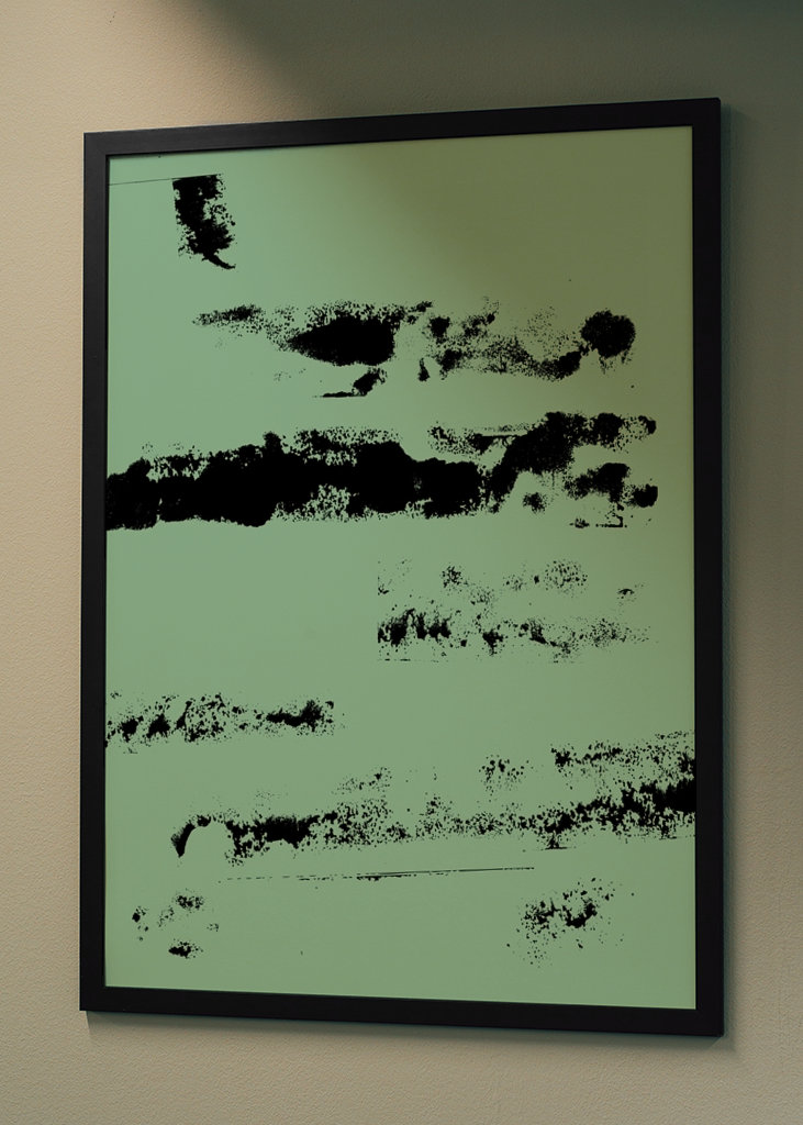 Grøn og sort abstrakt