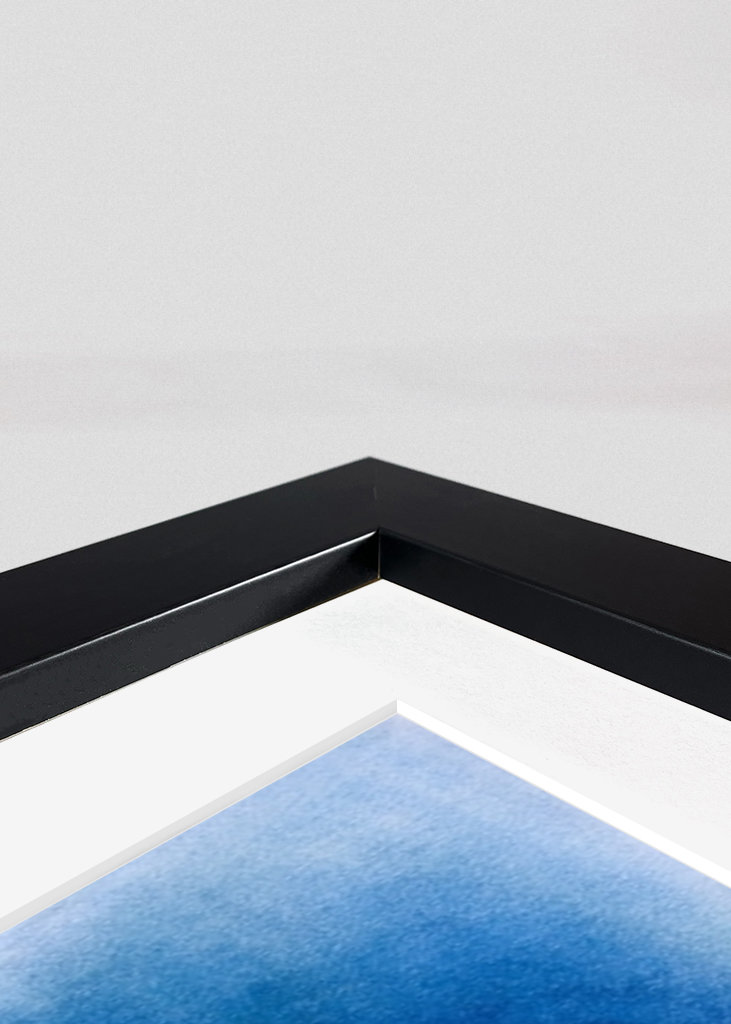 Abstrakte Formen - blau - grün