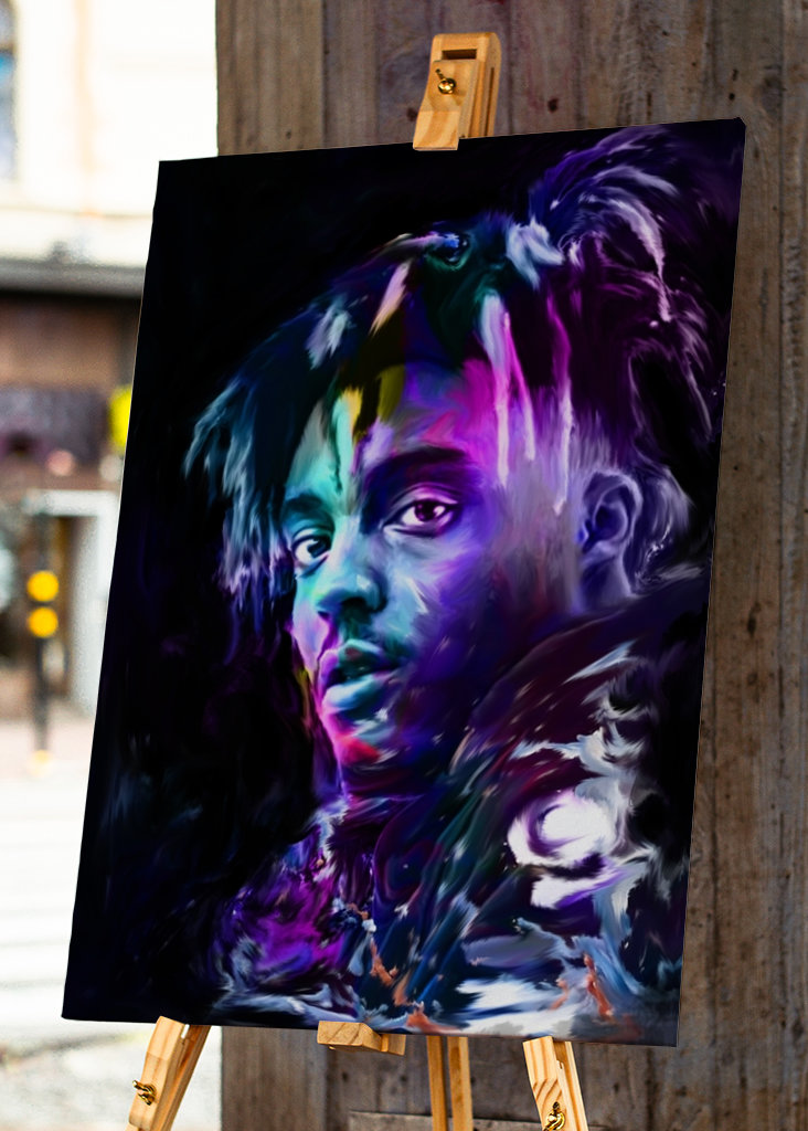 Pop art style Juice WRLD