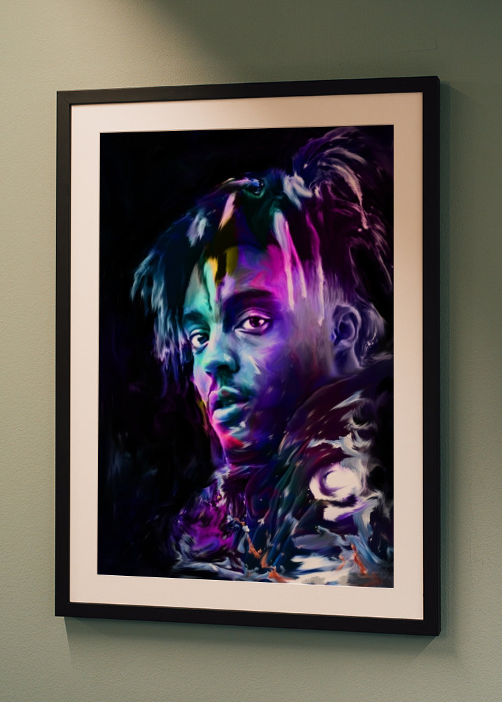 Pop art style Juice WRLD