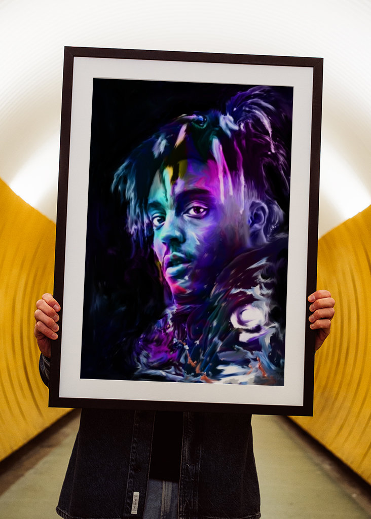 Pop art style Juice WRLD