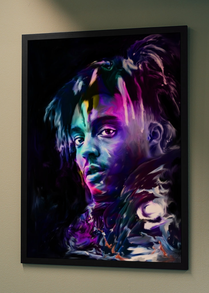 Pop art style Juice WRLD