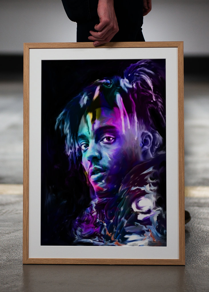 Pop art style Juice WRLD