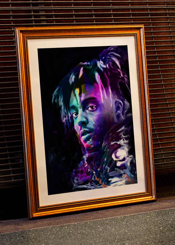 Pop art style Juice WRLD