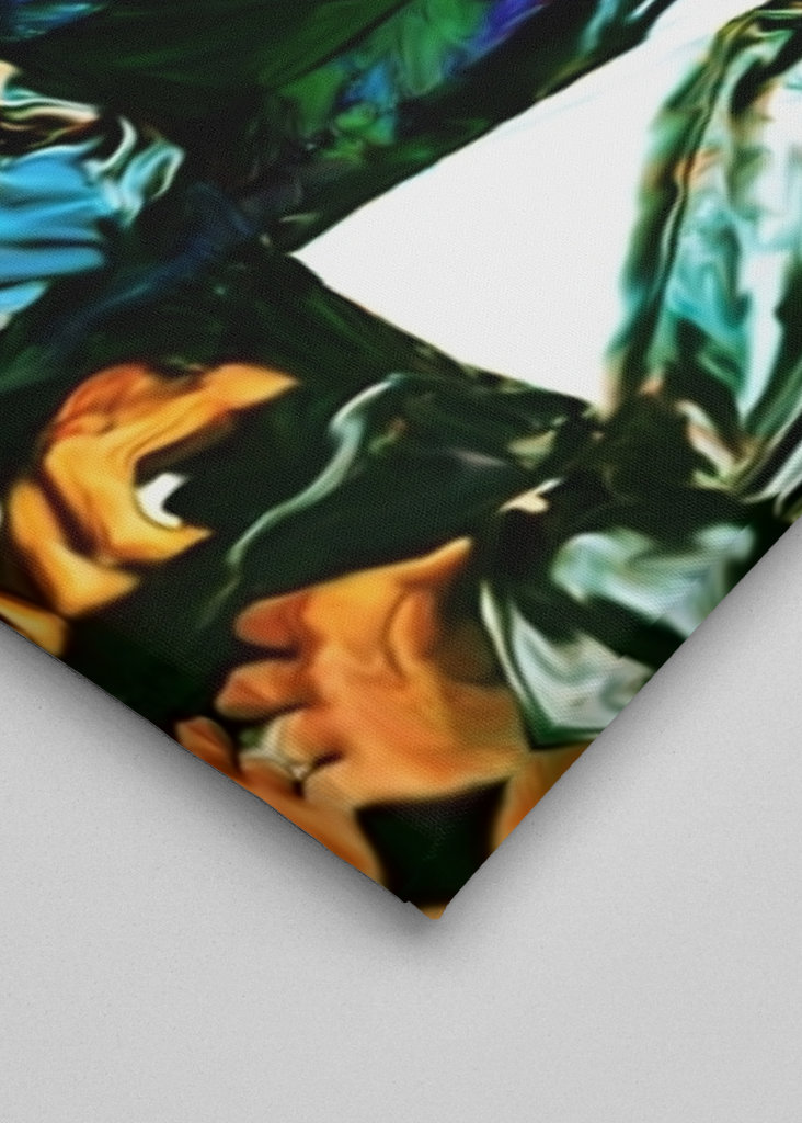 Bee Gees smudge painting