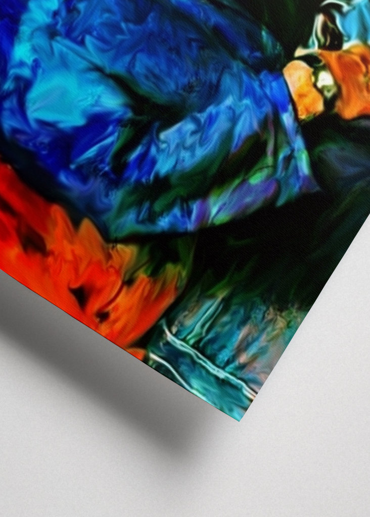 Bee Gees smudge painting