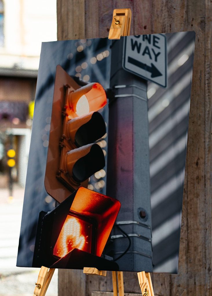 Feux de circulation au centre-ville