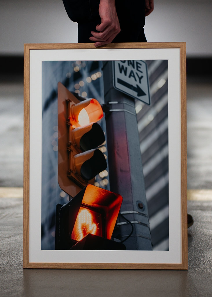 Feux de circulation au centre-ville