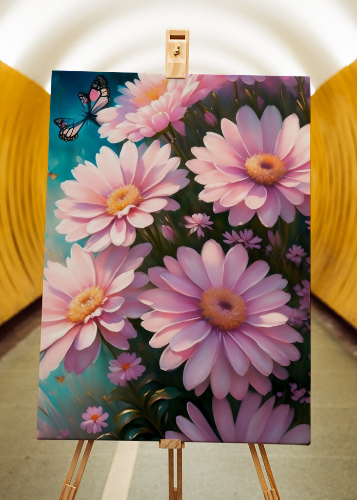 Marguerite et papillon