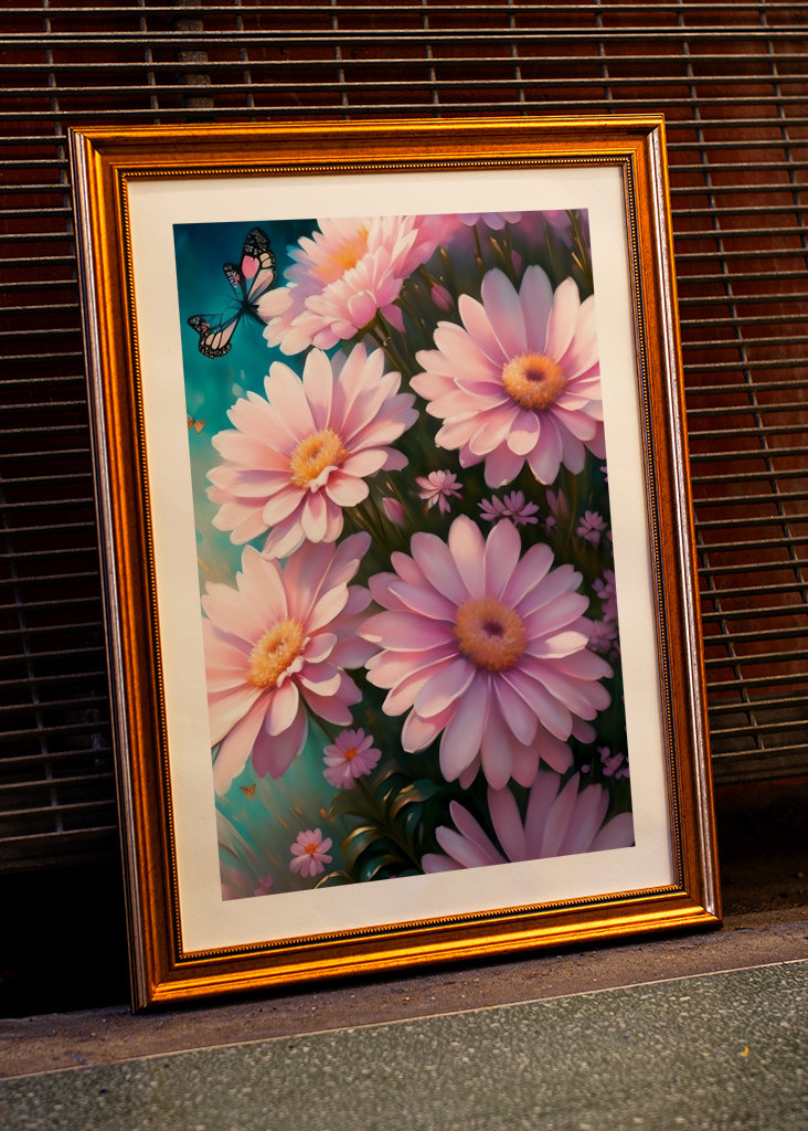 Marguerite et papillon