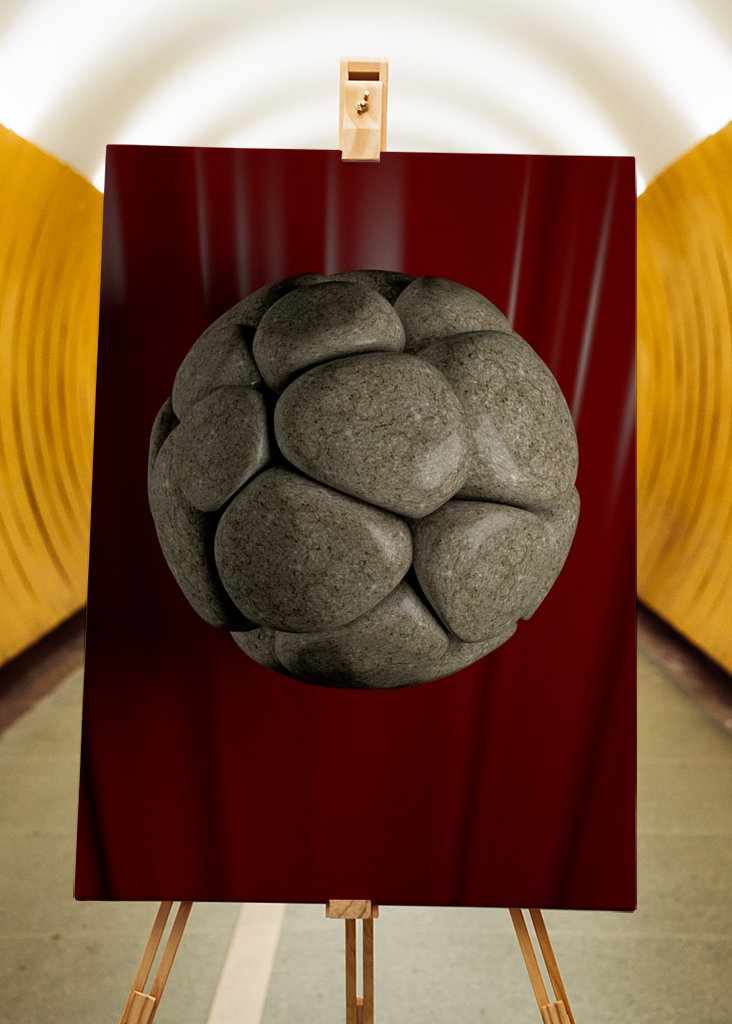 Sphère de géométrie de pierre