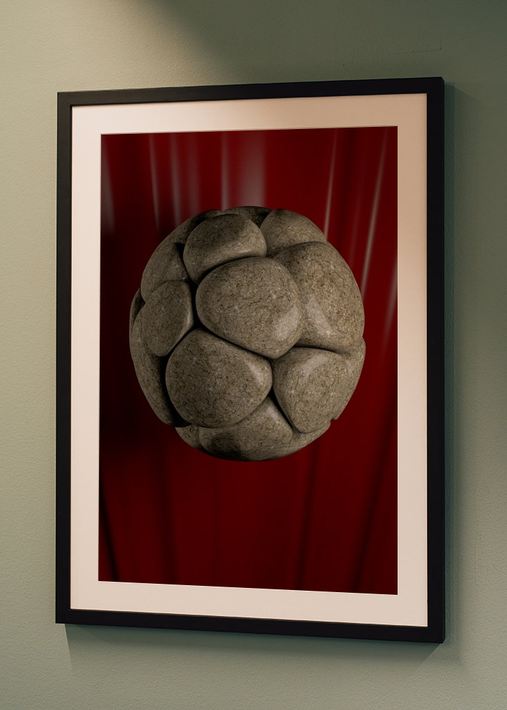 Sphère de géométrie de pierre