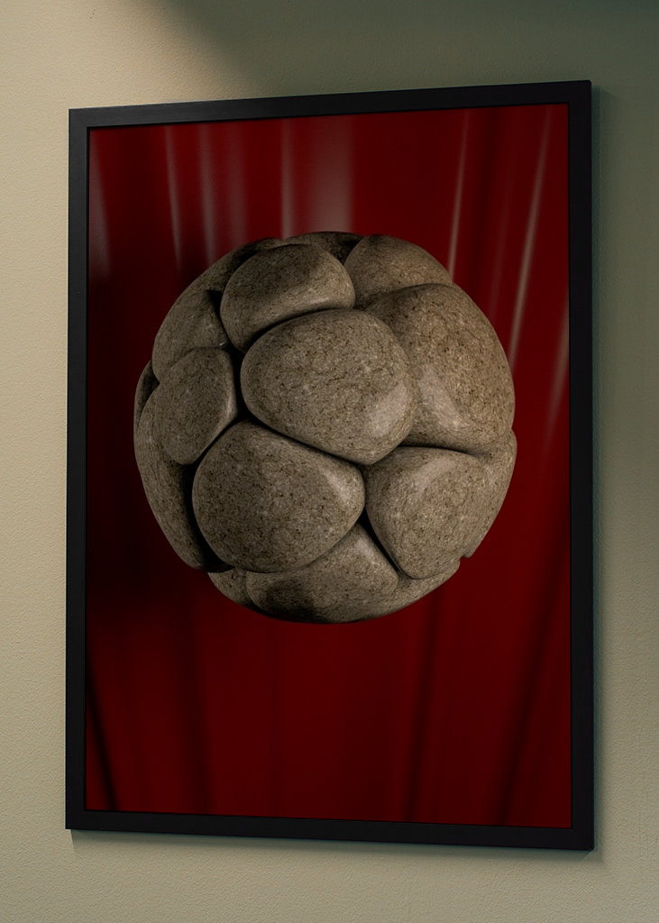 Sphère de géométrie de pierre