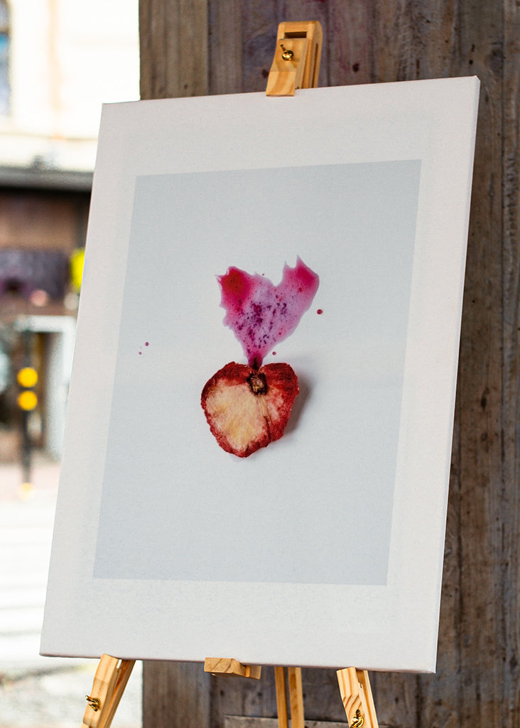 Art abstrait à la grenade