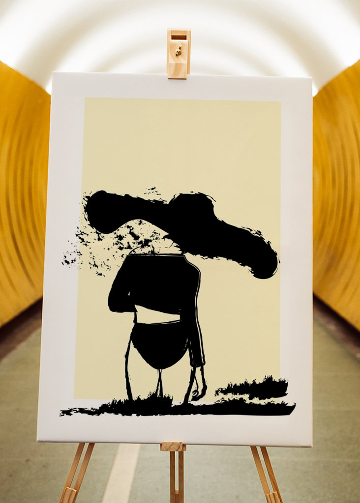 La fille au bord de la mer