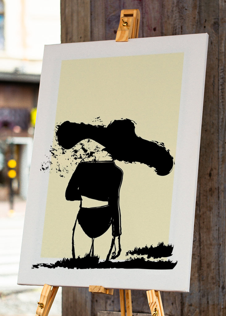 La fille au bord de la mer