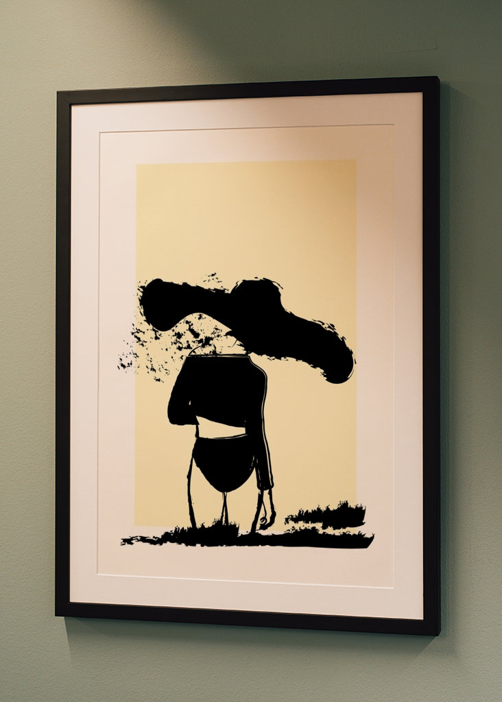 La fille au bord de la mer