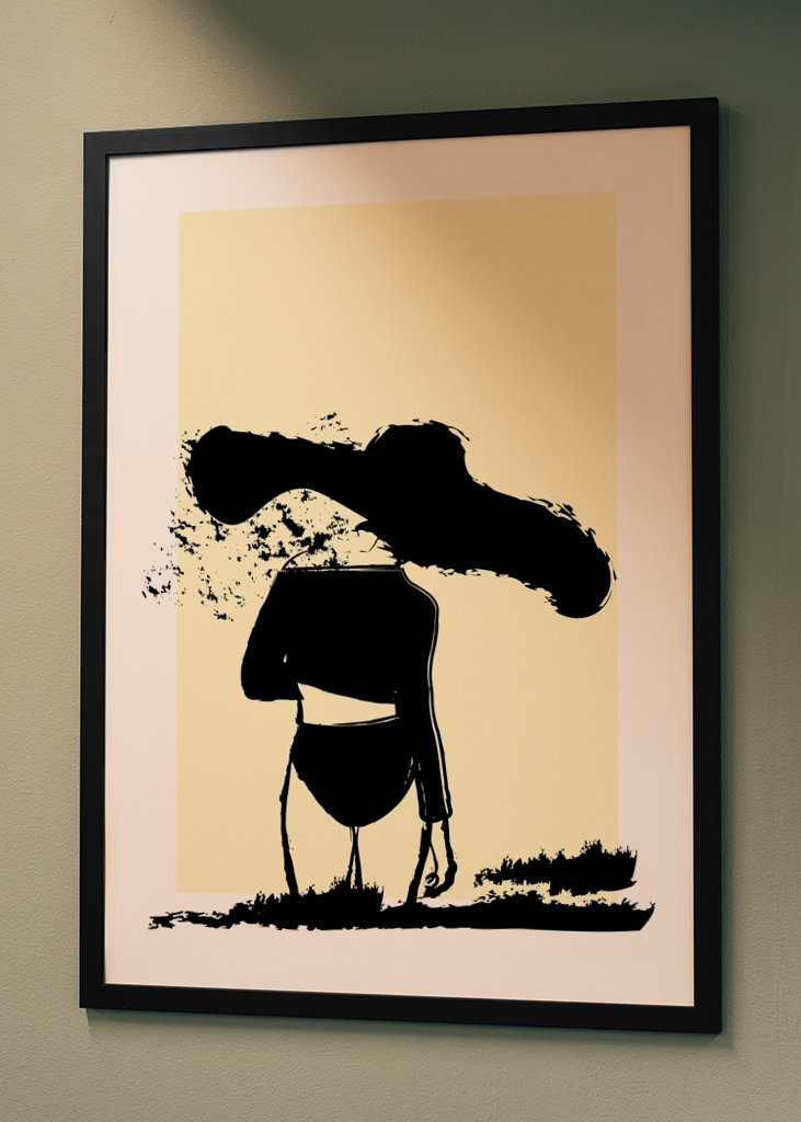 La fille au bord de la mer