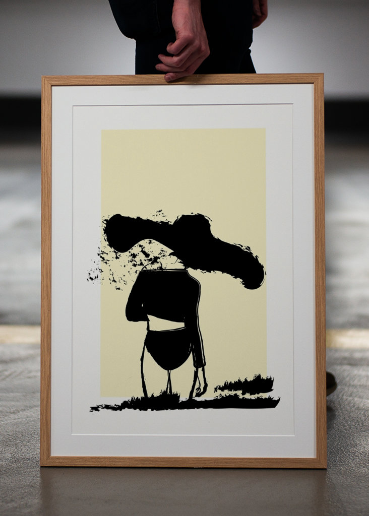 La fille au bord de la mer