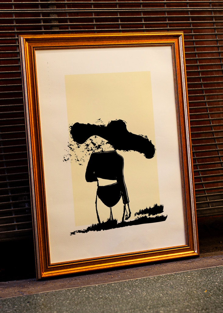 La fille au bord de la mer