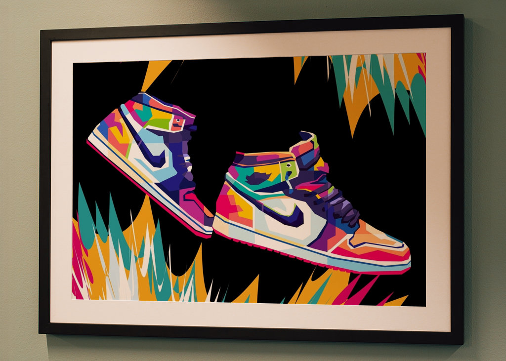shoes pop art