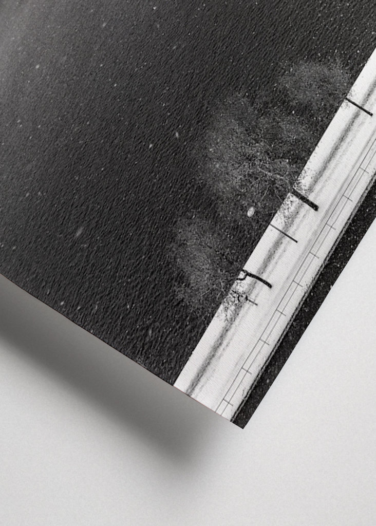 Schneebedecktes Stockholm BW