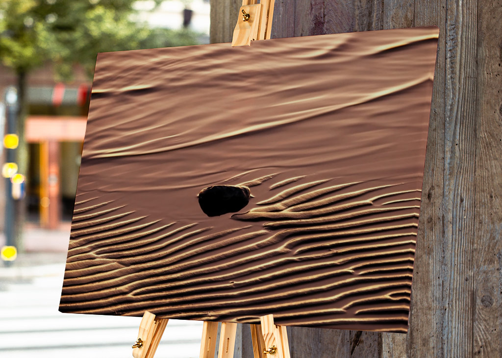 Bord de plage au coucher du soleil