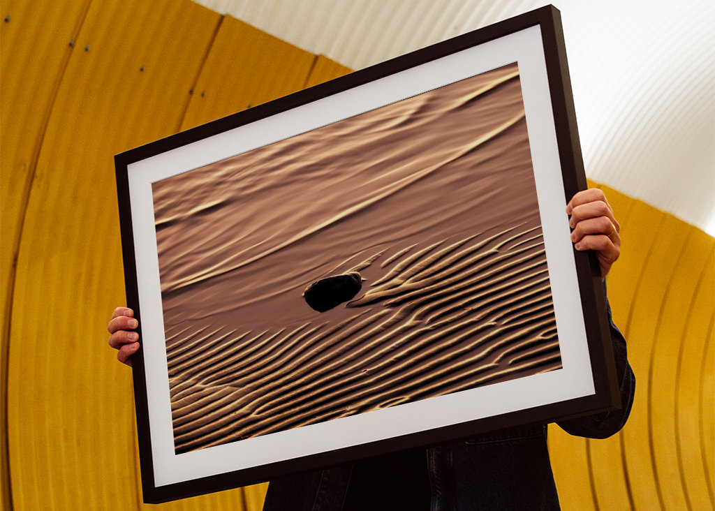 Bord de plage au coucher du soleil