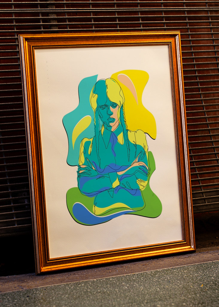 Cartel de los miércoles addams