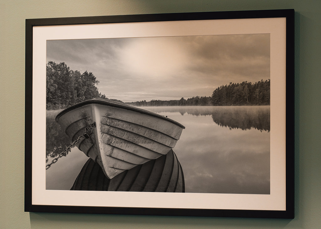 Bateau à morgondimman