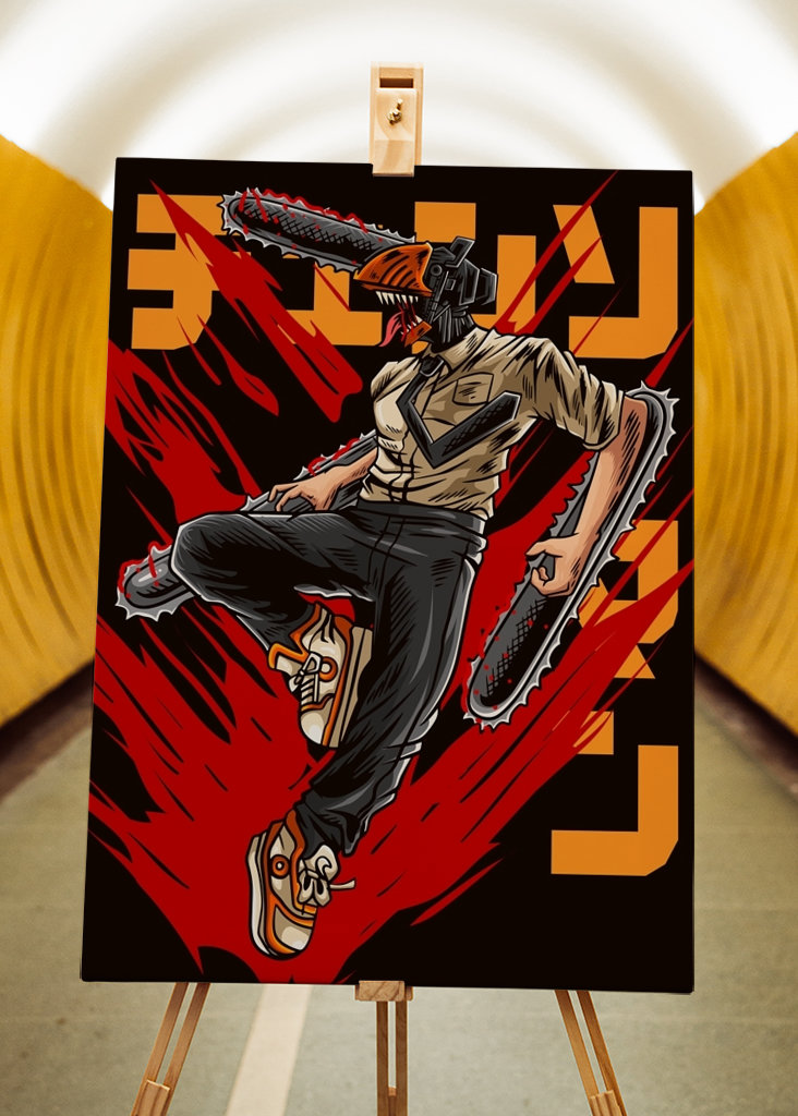 Muž s motorovou pílou Denji Anime