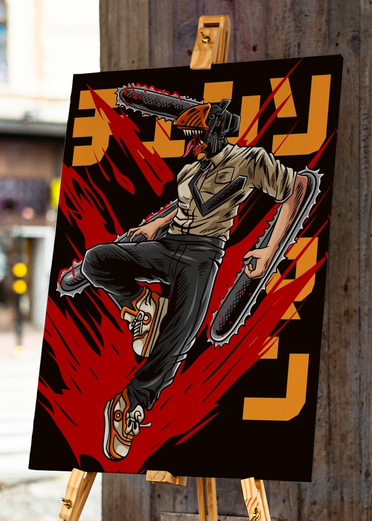 Muž s motorovou pílou Denji Anime