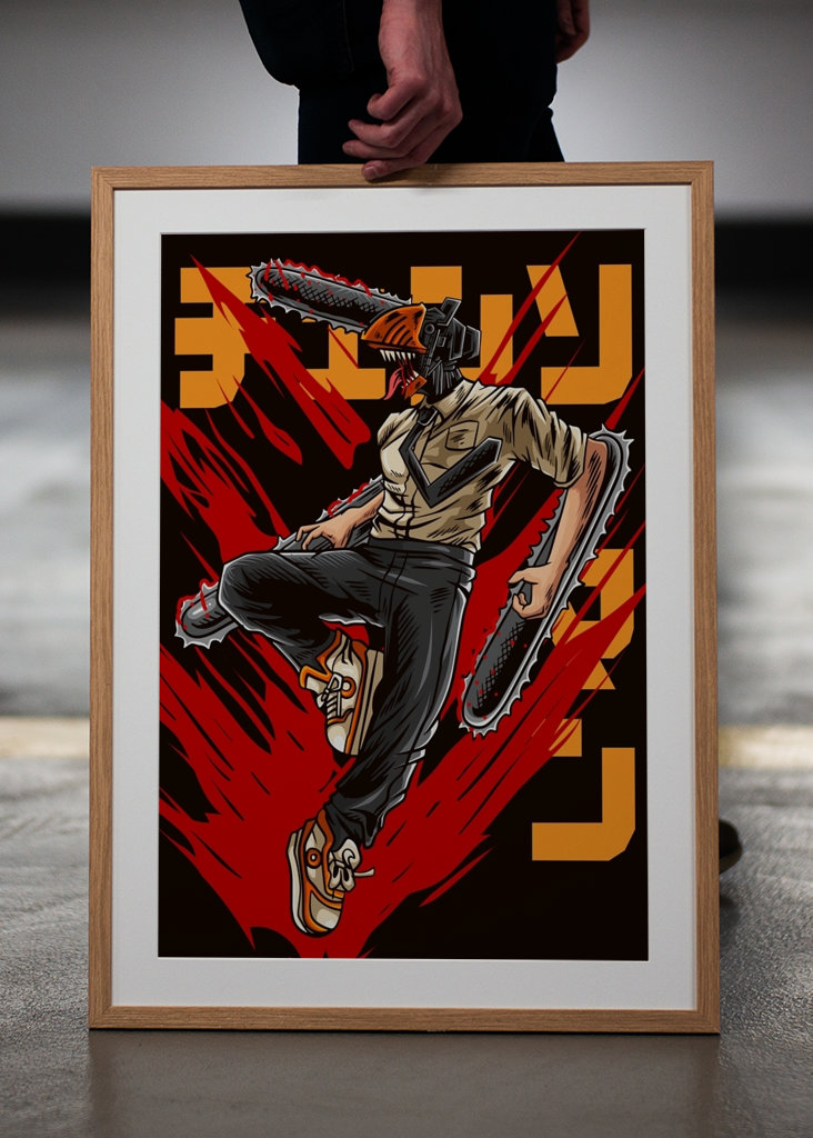 Muž s motorovou pílou Denji Anime