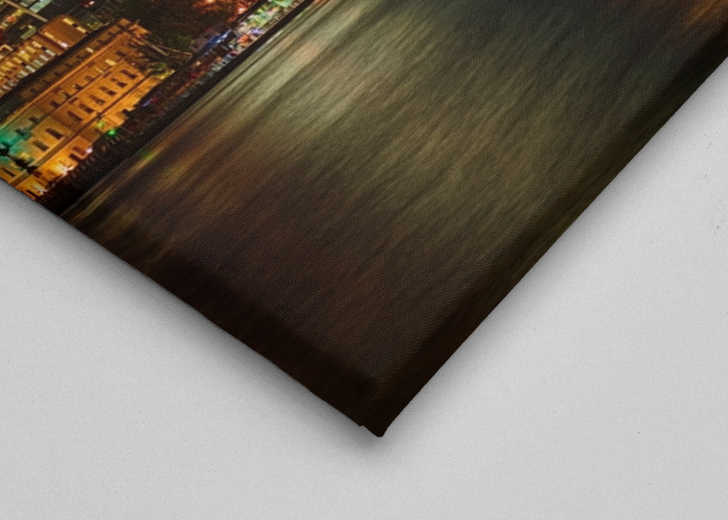 Londoner Skyline bei Nacht