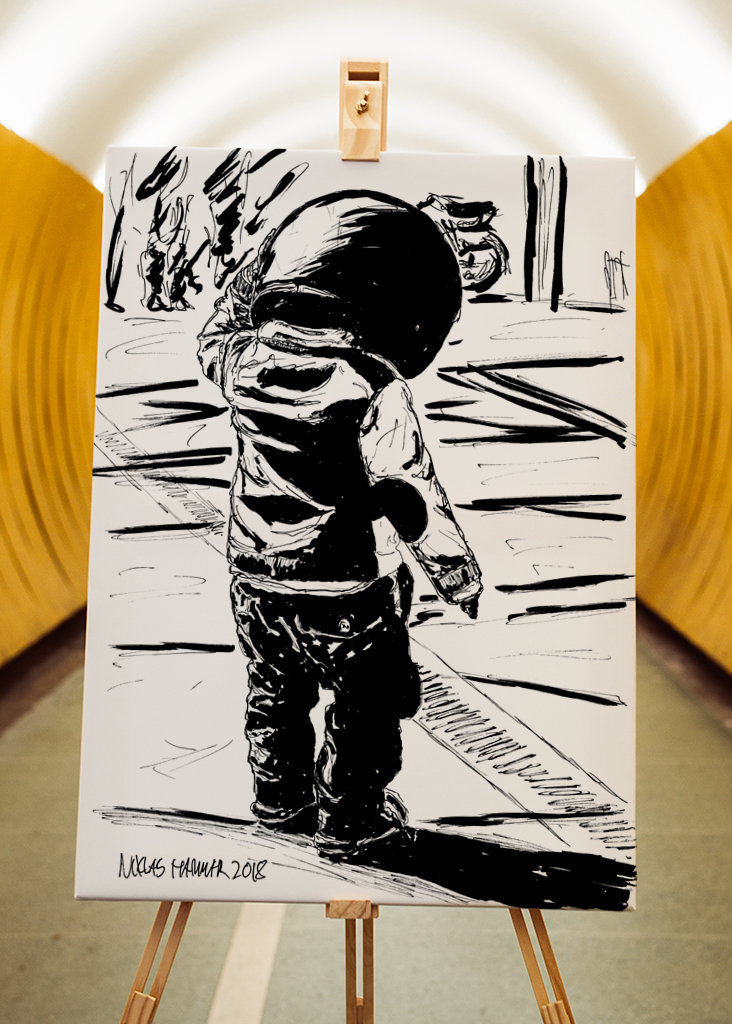 Petit conducteur, grand casque