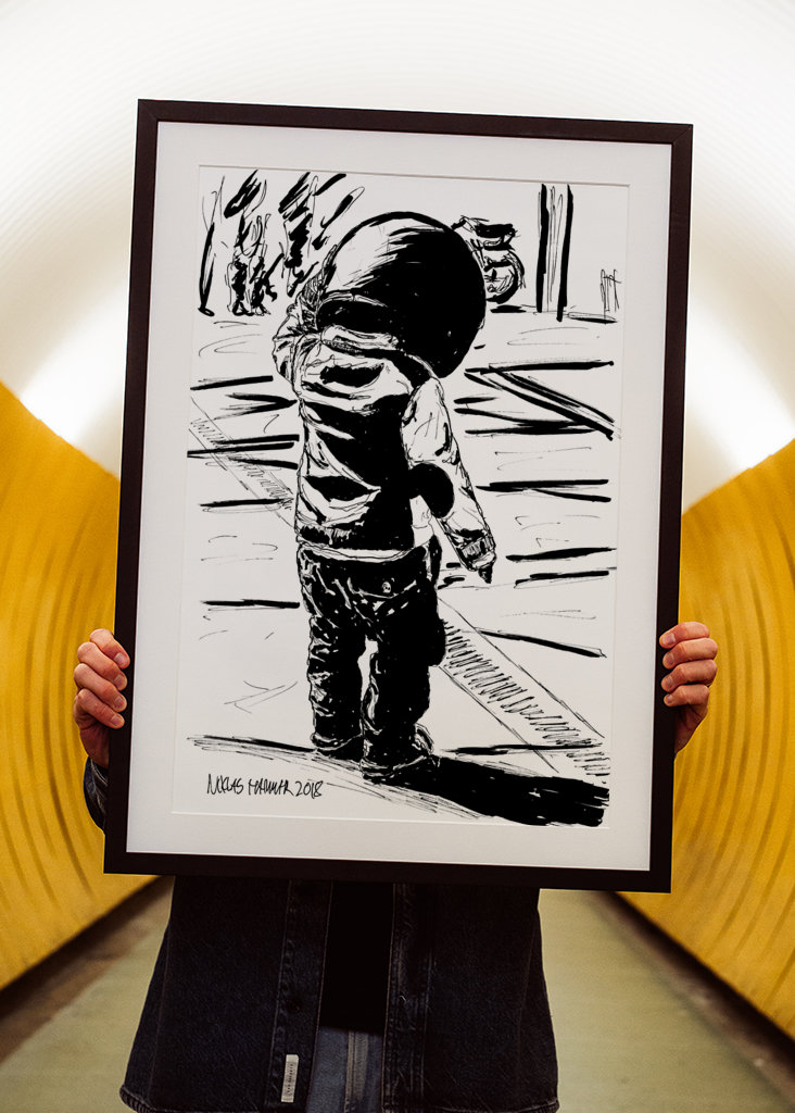 Petit conducteur, grand casque