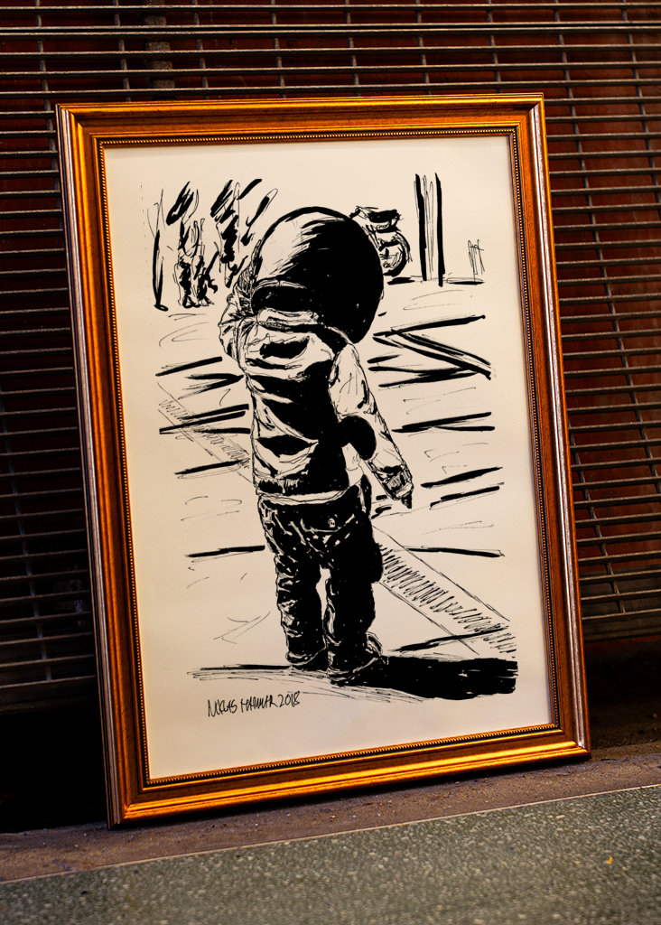 Petit conducteur, grand casque