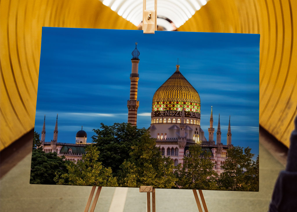Yenidze in Dresden am Abend