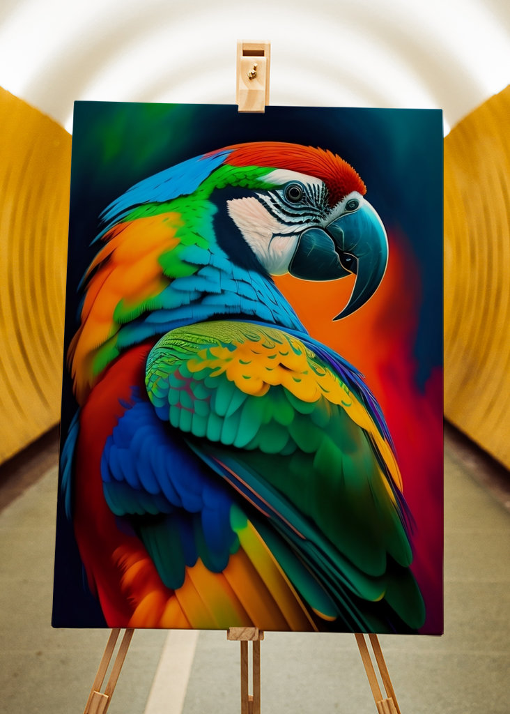 O adorável papagaio-arara-azul