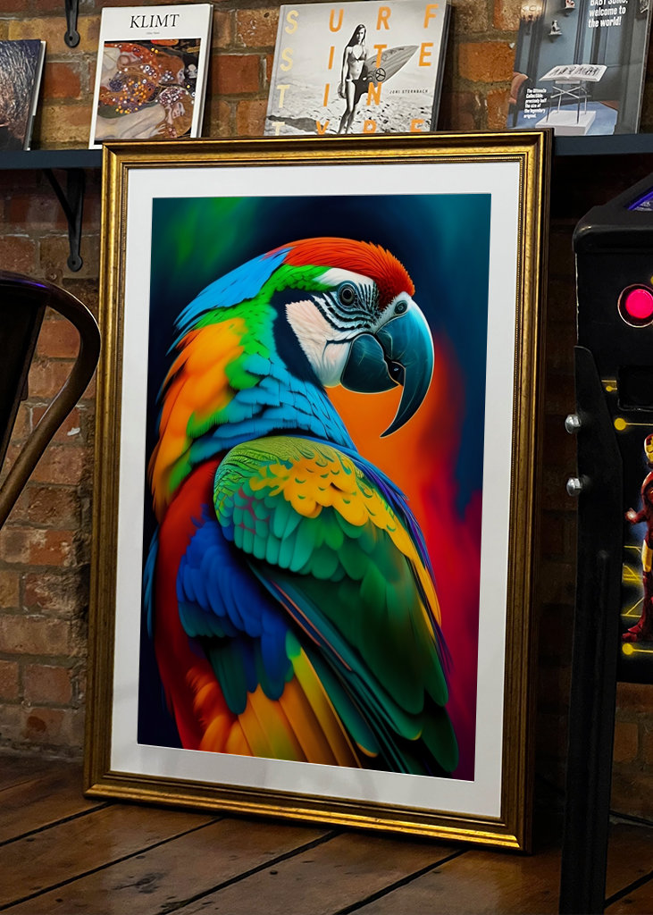 O adorável papagaio-arara-azul