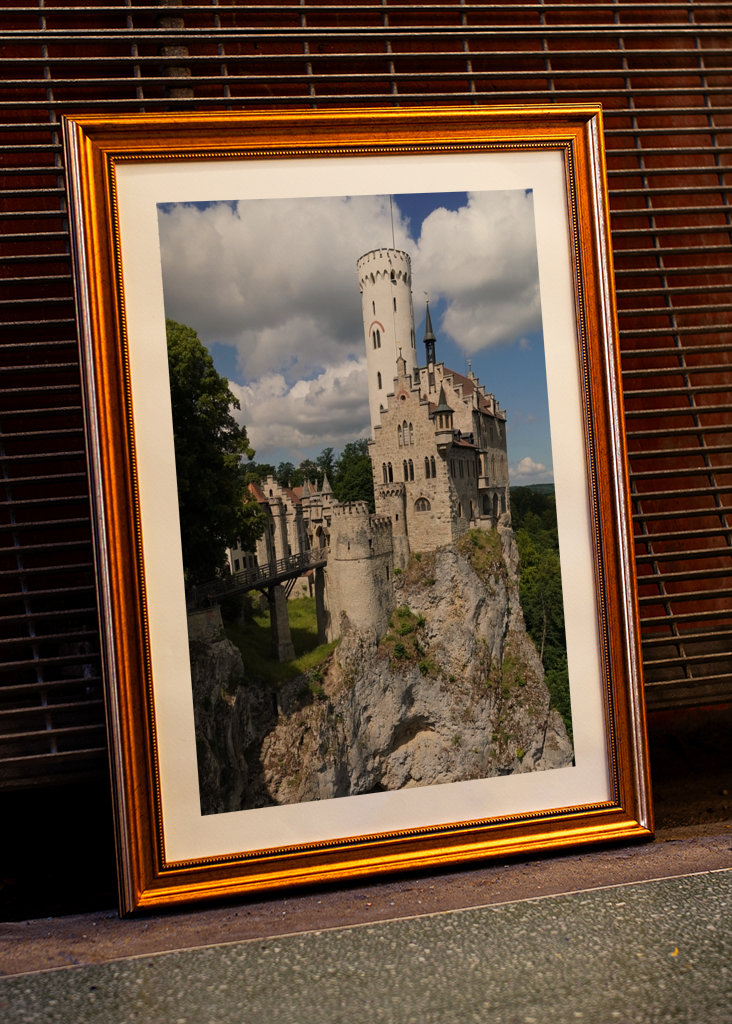 Castello di Lichtenstein in estate