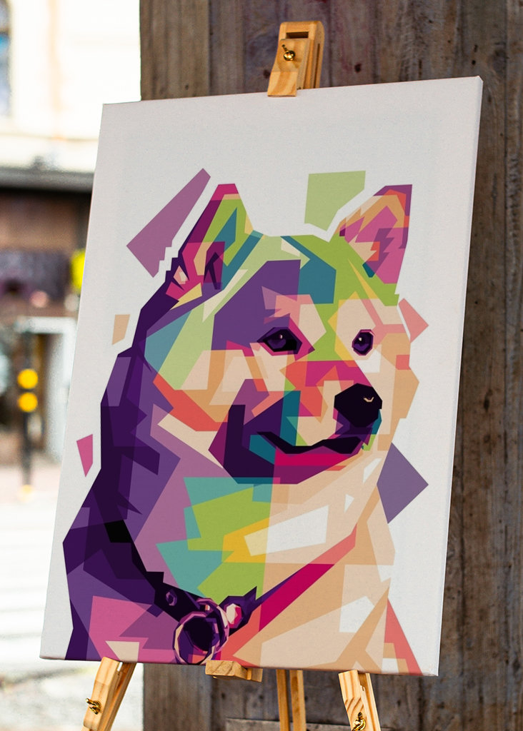 Shiba Inu Pop Art