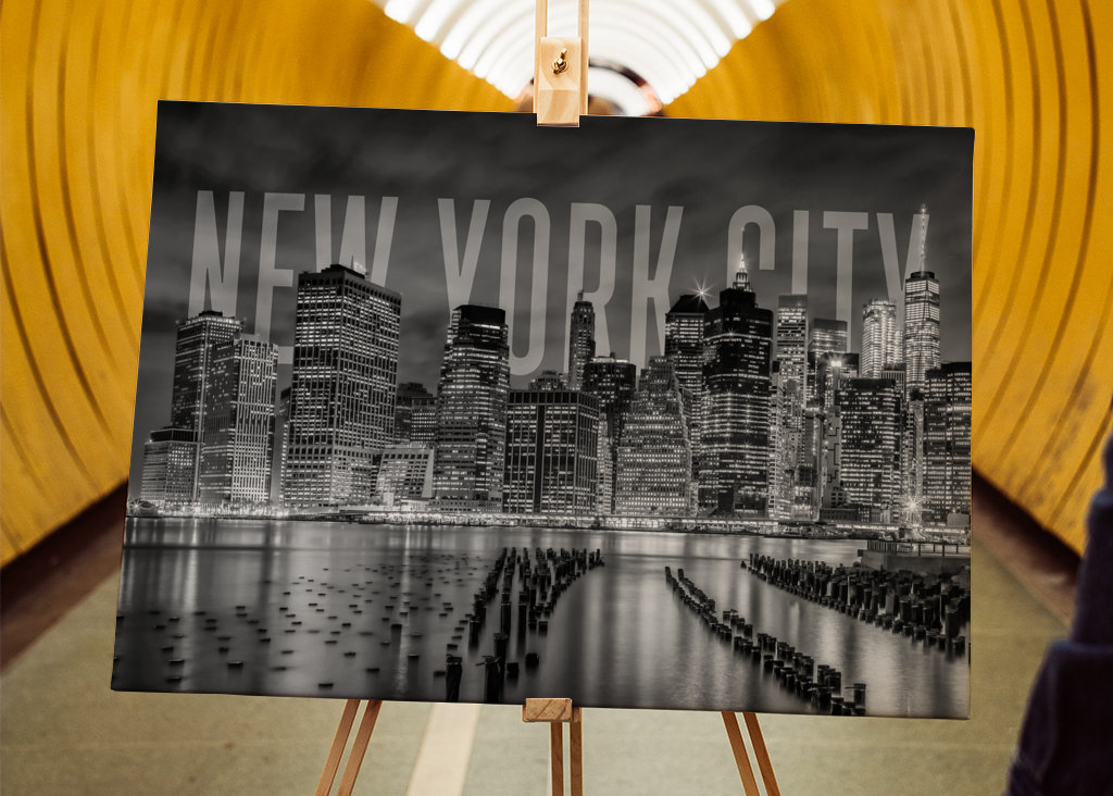 NYC Skyline Monochrome