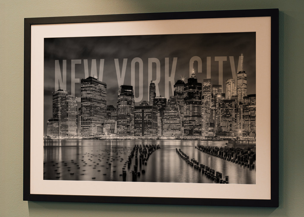 NYC Skyline Monochrome