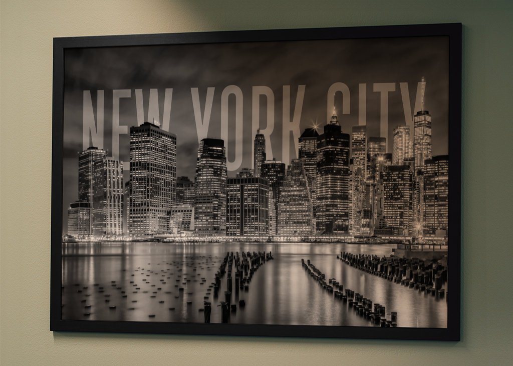 NYC Skyline Monochrome