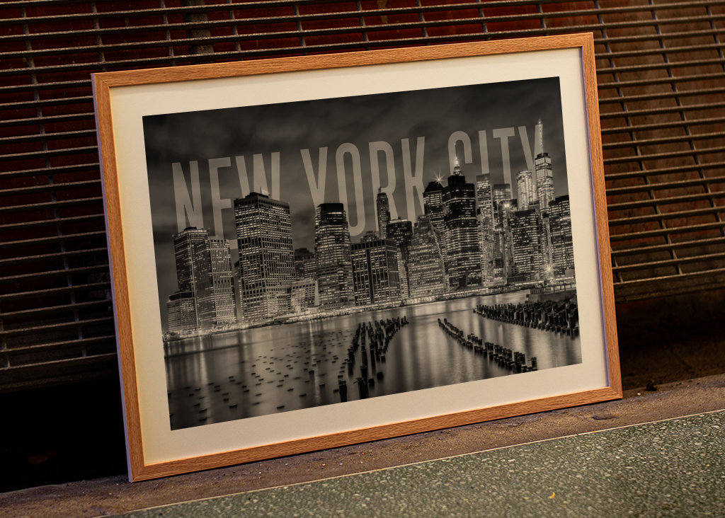 NYC Skyline Monochrome