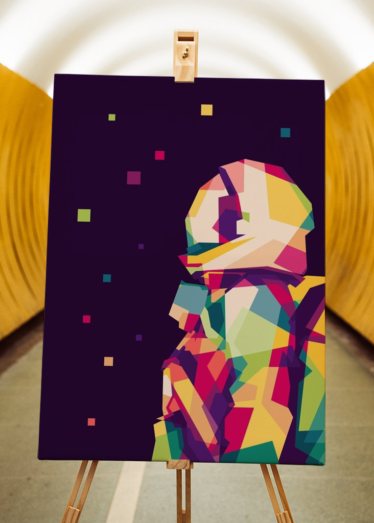 Astronaute et étoiles