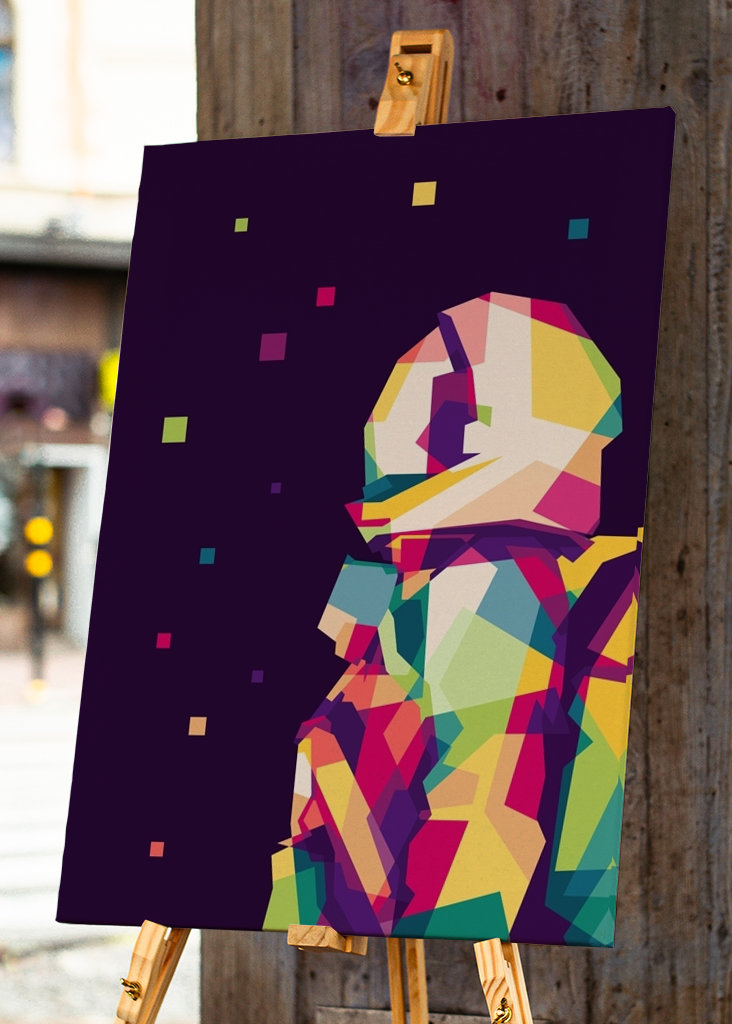 Astronaute et étoiles