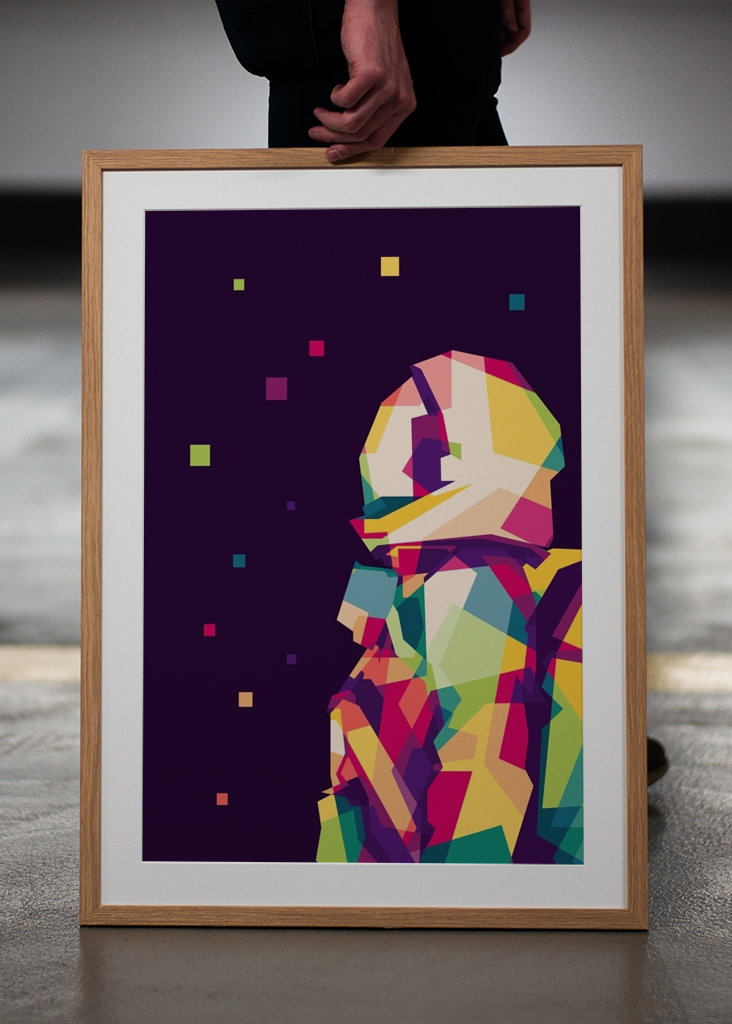 Astronaute et étoiles