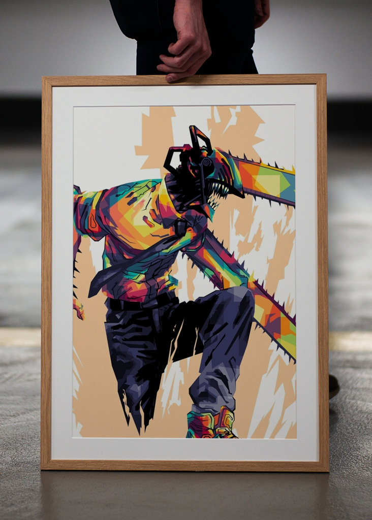 Chainsaw Man Pop Art Wpap